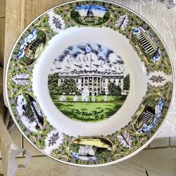 Vintage Decorative Washington DC Collectors Plate Ceramic