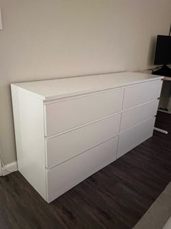 IKEA MALM 6 Drawer Dresser -Like NEW
