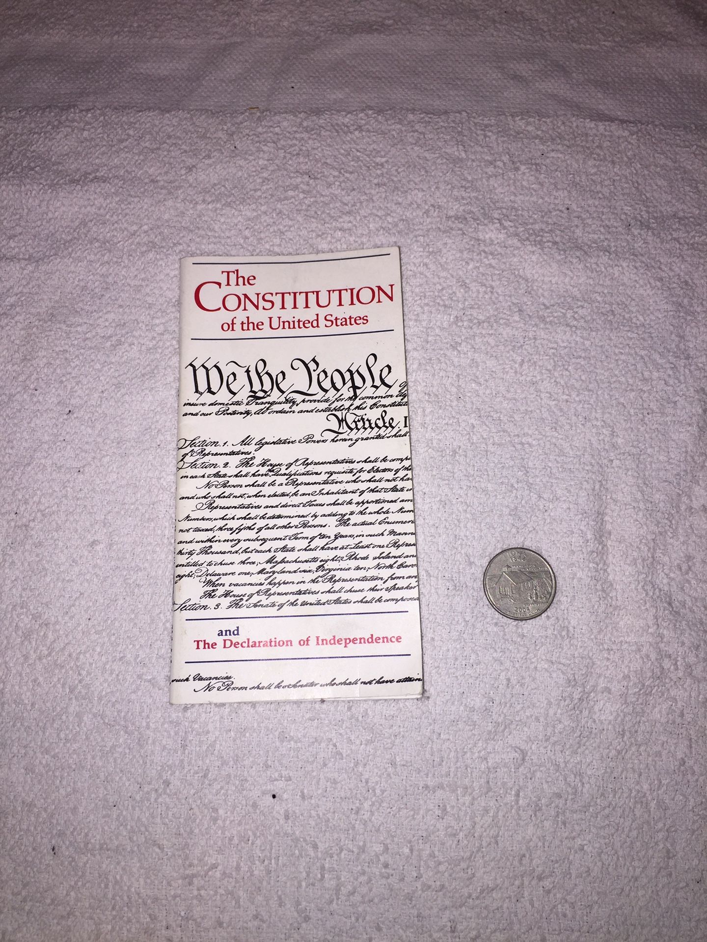 The Constitution of the United States Mini Booklet