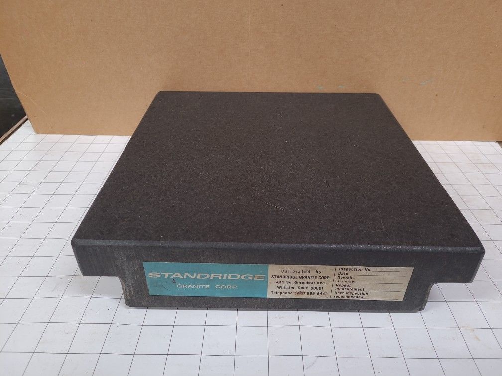 Standridge Surface Plate 12" ×12" ×3"