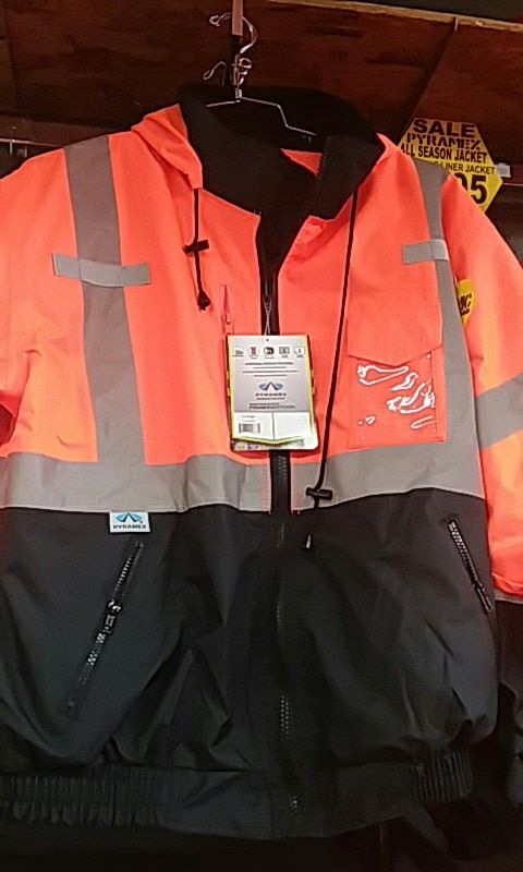 Class 3 High Visibility Safety Jacket with Removable Fleece