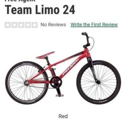  FreeAgent TEAM limo 24" bmx bike.

Team edition with carbon fiber forks and high end components. SPECS IN PHOTOS.

$750