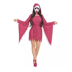 Pink Ghost Face Costume XL