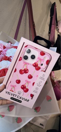 Velvet Caviar Cherry iPhone Case
