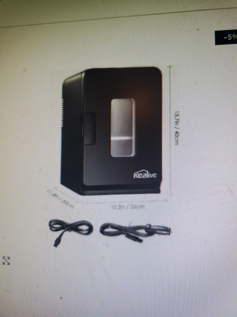 Kealive 15 Liter Warmer Compact Refrigerator, NEW