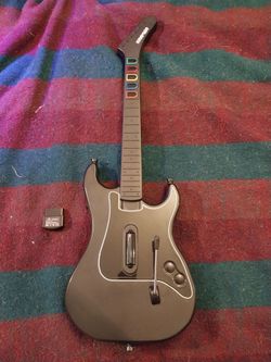 Guitar Hero Wireless Kramer Striker guitar with dongle and game for PS2
