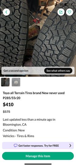 Toyo All Terrain Tires Pair