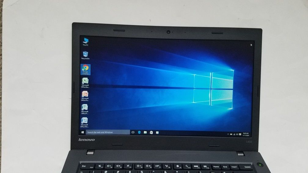 CHEAP! Nice Lenovo thin style Laptop. With 8gb ram, SSD, Windows 10, Office