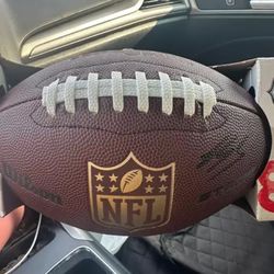 Luther Burden III Autograph Football 