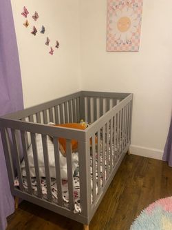 2 Gray Modern Cribs - Can be sold individually