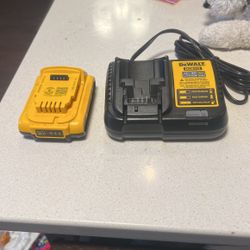 Brand New Never Used 20v Battery And Charger. Dewalt