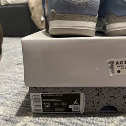 Jordan 4 university blues slightly worn size 12