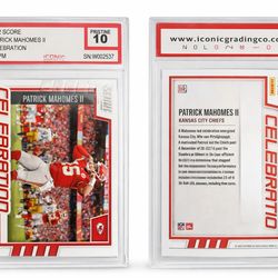 Patrick Mahomes II 2022 Score Celebration Pristine 10 Chiefs