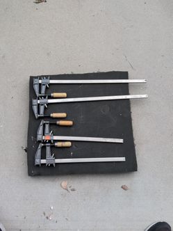 Vintage Jorgensen 3700 Woodworking Bar Clamps (Set of 4)