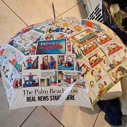 Vintage comic strip umbrella