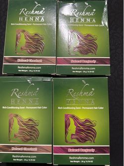 Reshma Henna Hair Color - Natural Chestnut & Natural Burgundy