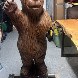 51 Inch Wood Bear 