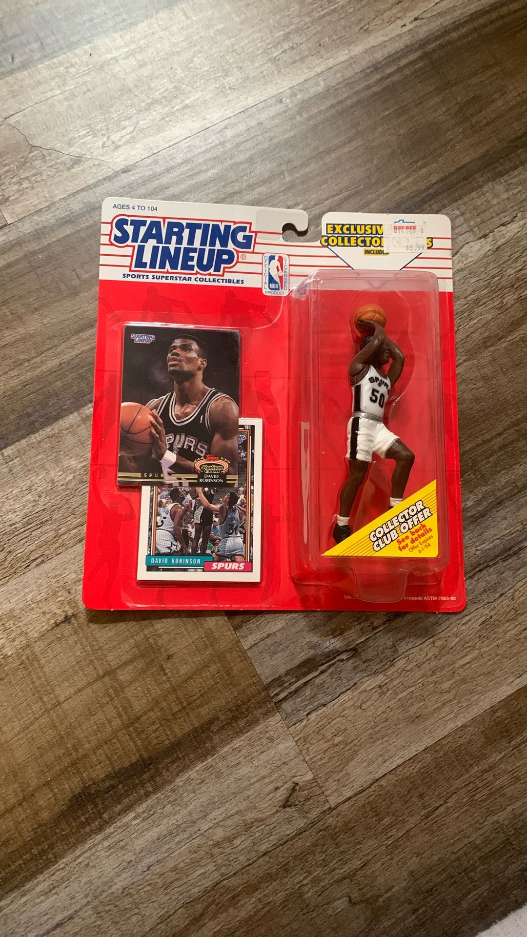 1993 Spurs Starting Lineup Cards & Figure