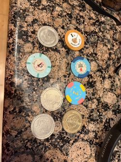 Vintage Slot Tokens and Casino Chips