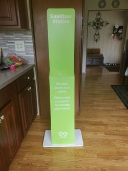 Floor Stand For Sanitizer, America Dispenser