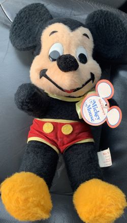 “Vintage Mickey Mouse Plush” California Stuffed Toys 16” Doll 60s 70s Disney