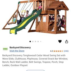 Backyard Swingset and Wave Slide