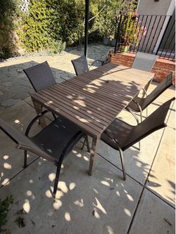 Outside table and chairs