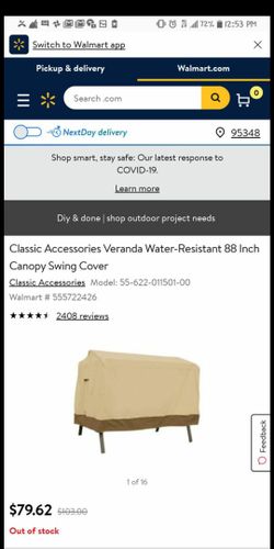 Canopy swing cover