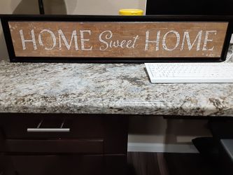 Hanging home decor sign