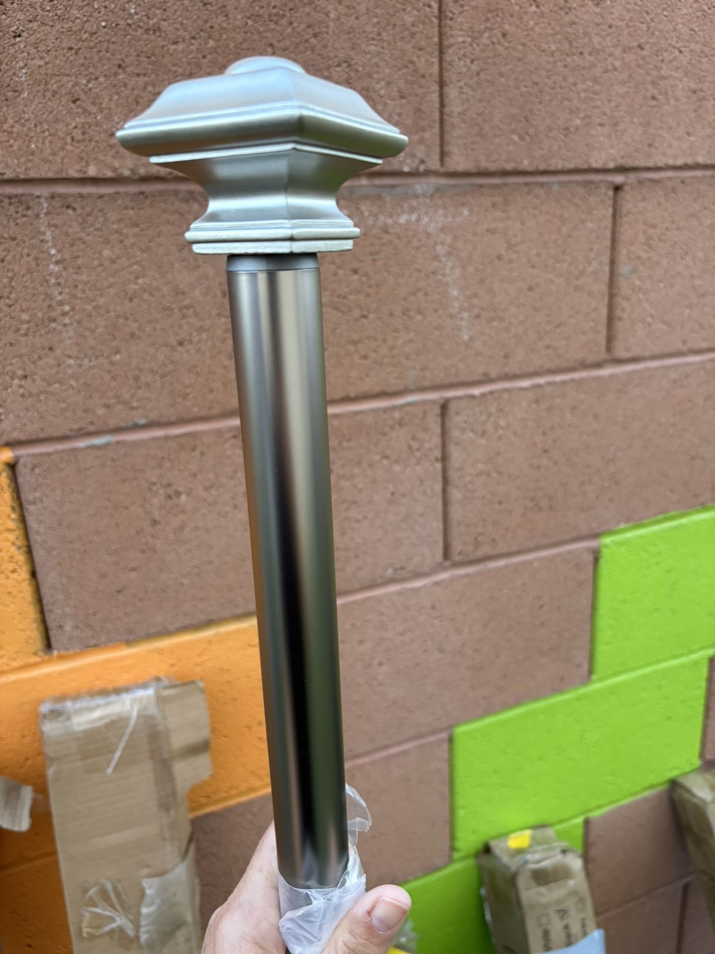 Satin Nickel Curtain Rod    1