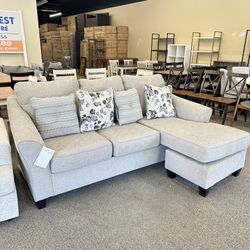 Brand New Ashley Reversible Sofa Chaise - Driftwood