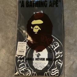 L chrome hear bape tee 