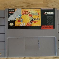 The Itchy & Scratchy Show Game (The Simpsons) Super Nintendo SNES