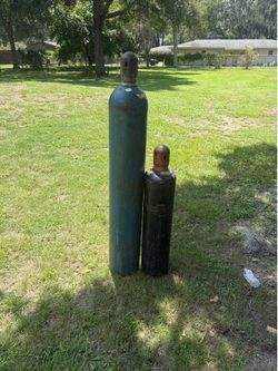 Oxygen acetylene tanks