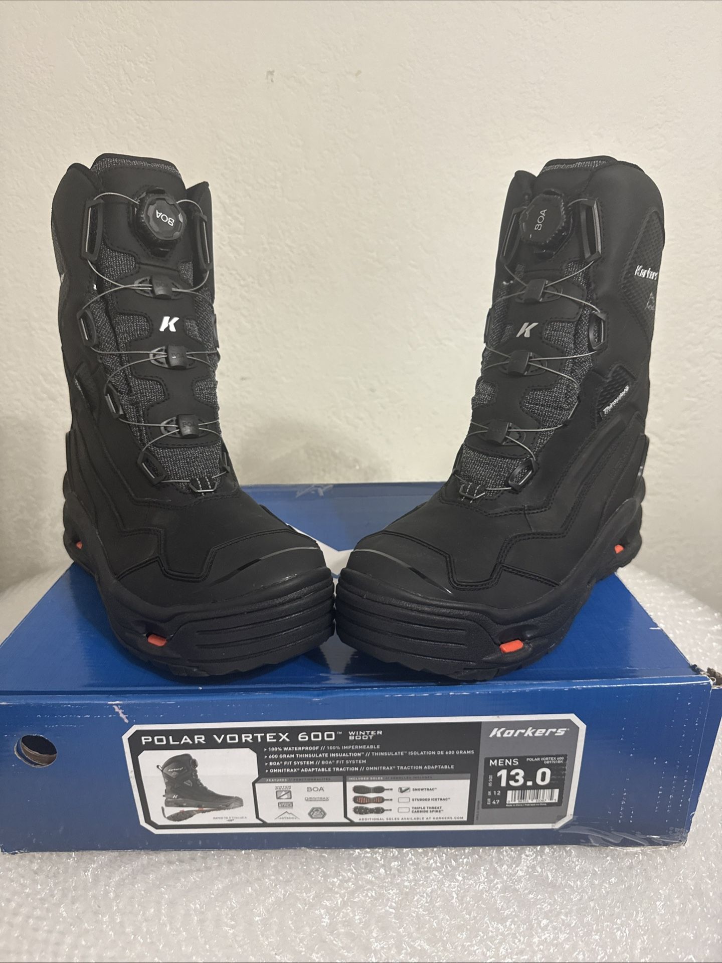 Korkers Polar Vortex 600 Boots Size 13