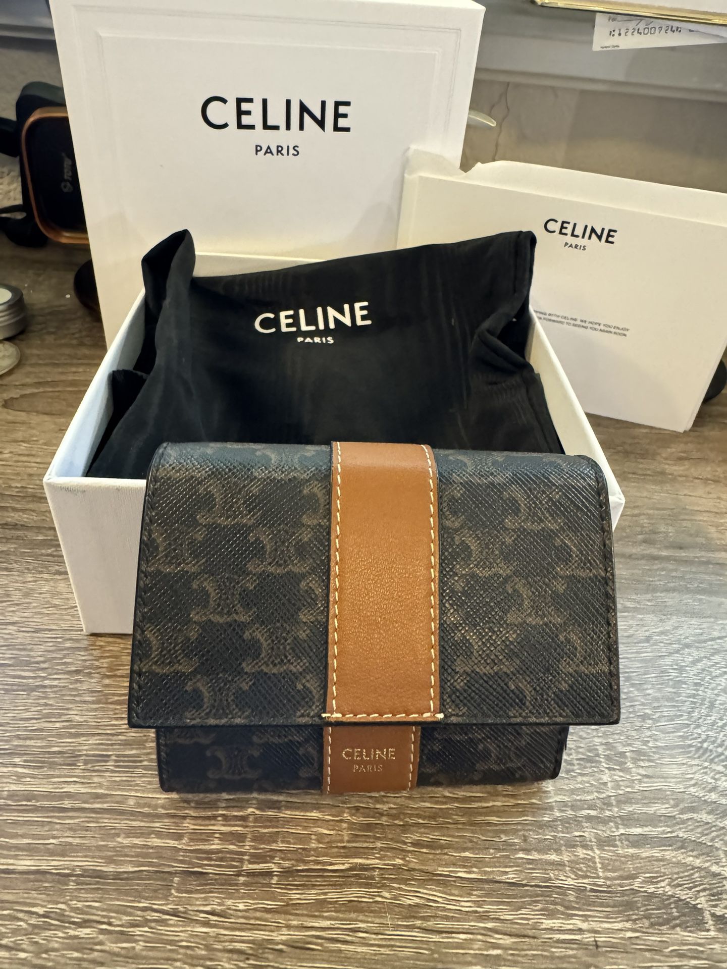 Celine Triomphe Bi Fold Wallet