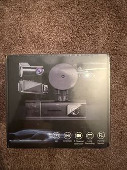 4K 3-Channel Dash Cam with G Sensor