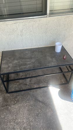 grey table