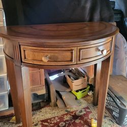 Antique  Table  Refurbished  In Laquer Finish