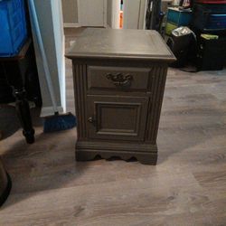 Wood Side Table 