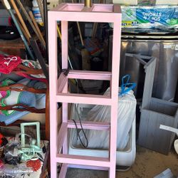 Pink Wooden Lamppost