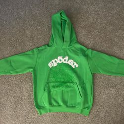 spider hoodie green ($220 OR BEST OFFER)