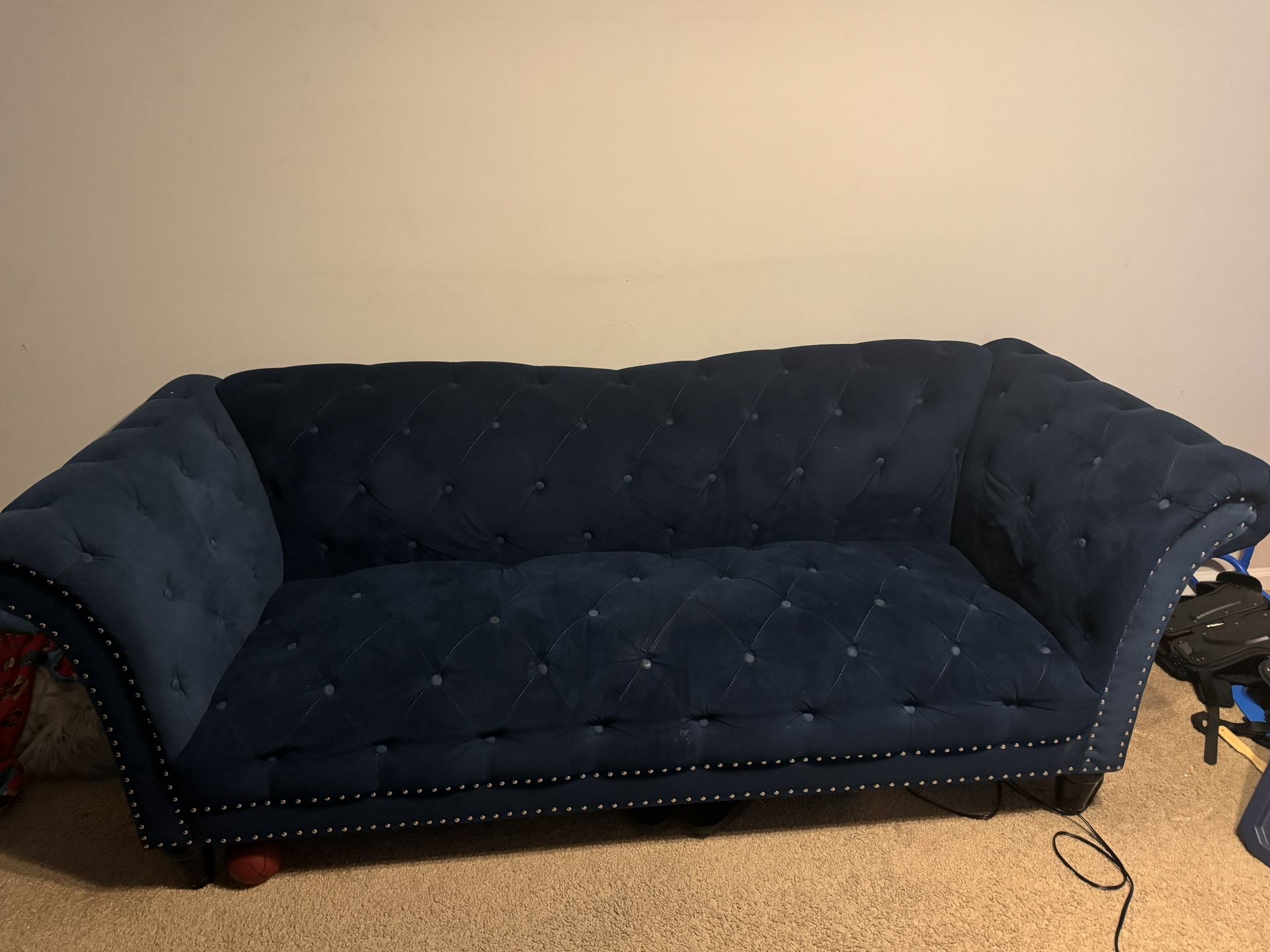 Royal Blue Couch 