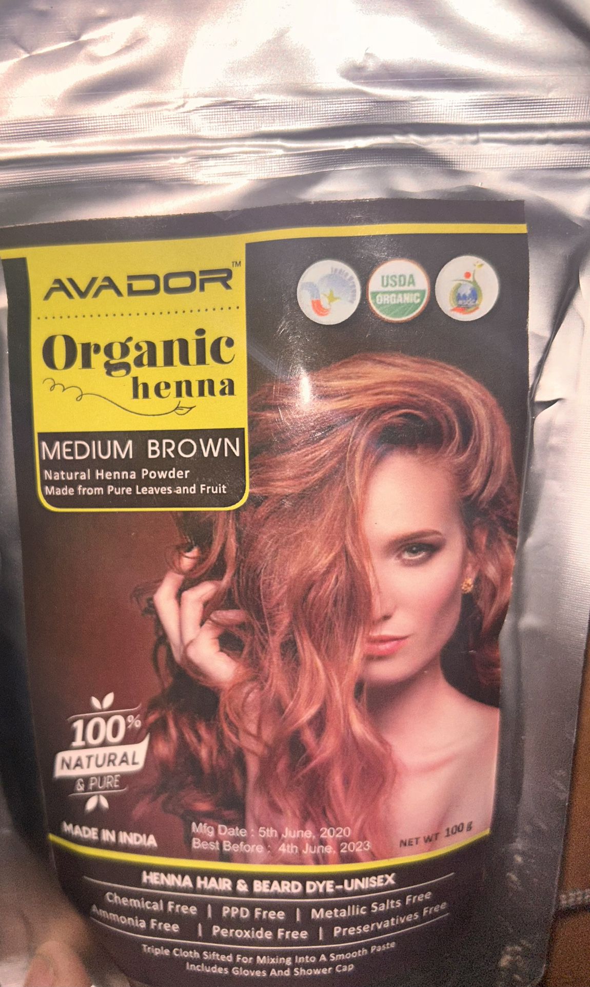 Organic Henna Hair Color/dye For Your Hair 