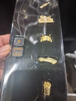 Gold-Tone Novelty Lapels 14karat