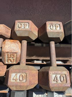 40 lbs dumbbells