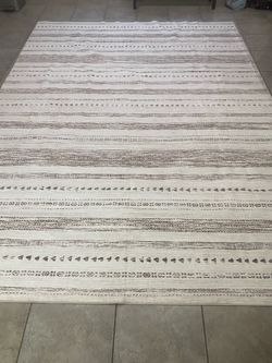 Tribal pattern 9x12 washable area rug