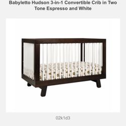 $150 OBO Babyletto 3-in-1 Crib Including Mattress