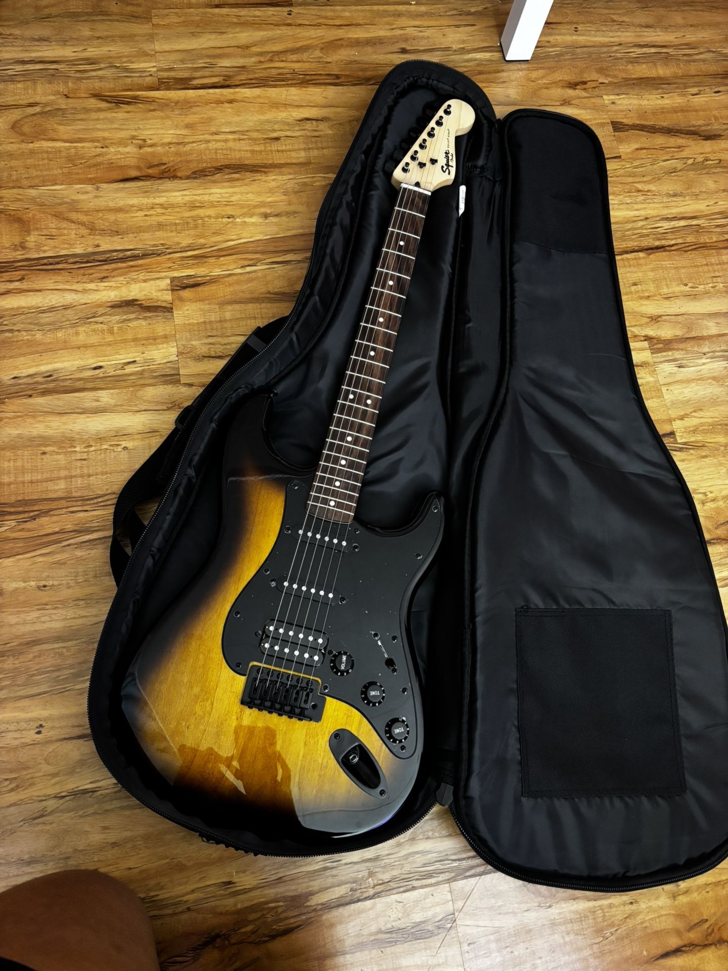 Squier Bullet Stratocaster electric guitar in a sunburst finish