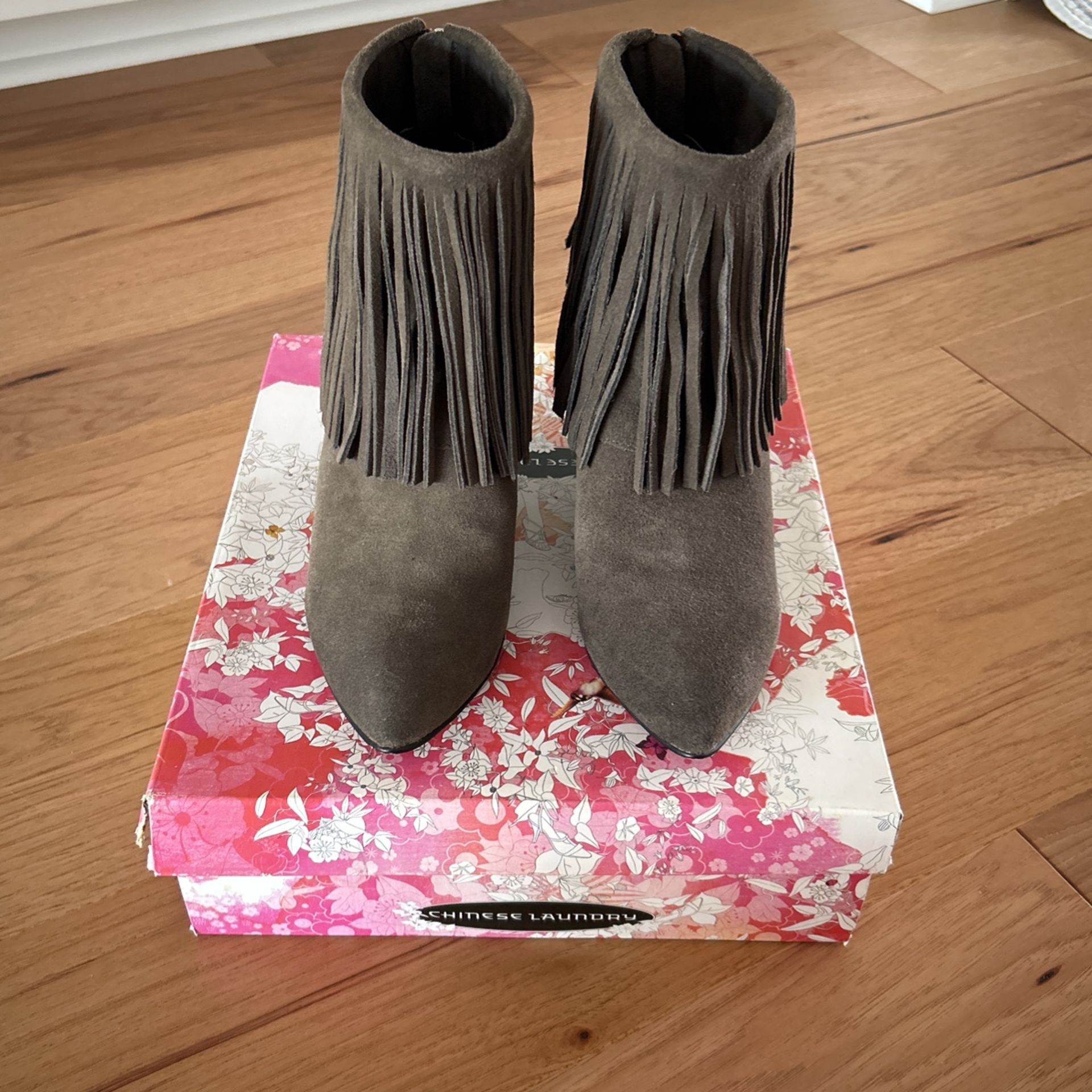 Arctic Suede Pointy Toe Boot